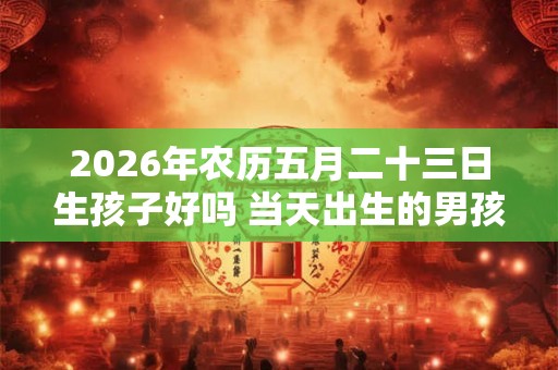 2026年农历五月二十三日生孩子好吗 当天出生的男孩命运详解