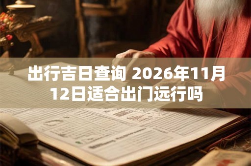 出行吉日查询 2026年11月12日适合出门远行吗