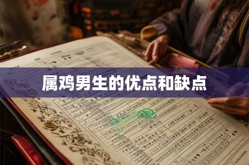 属鸡男生的优点和缺点
