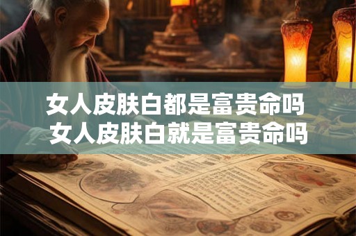 女人皮肤白都是富贵命吗 女人皮肤白就是富贵命吗
