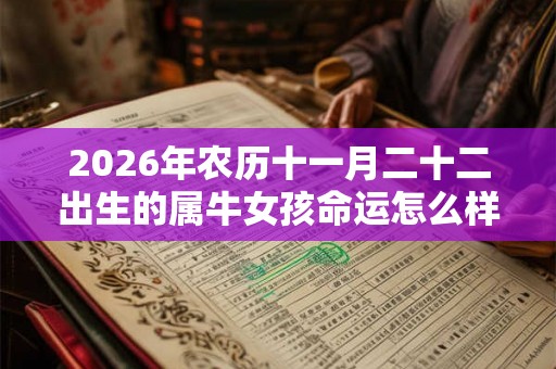 2026年农历十一月二十二出生的属牛女孩命运怎么样？