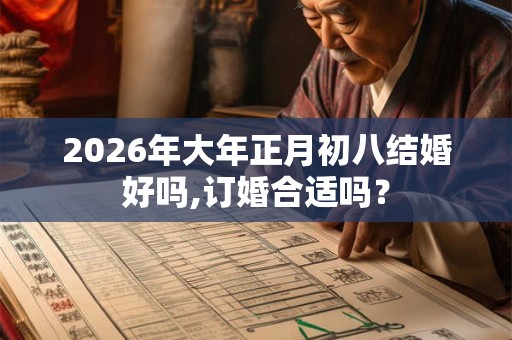 2026年大年正月初八结婚好吗,订婚合适吗？
