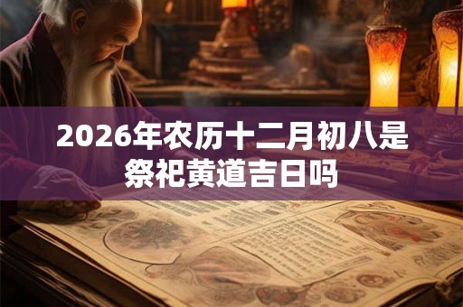 2026年农历十二月初八是祭祀黄道吉日吗