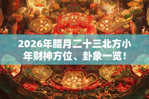 2026年腊月二十三北方小年财神方位、卦象一览！