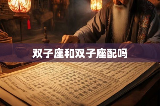 双子座和双子座配吗