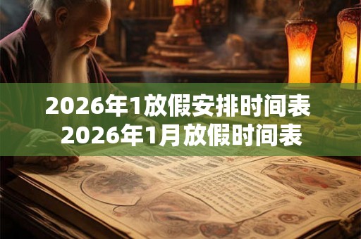 2026年1放假安排时间表 2026年1月放假时间表 2026年1放假安排时间表 2026年1月放假时间表