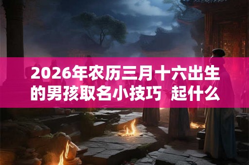 2026年农历三月十六出生的男孩取名小技巧  起什么名字好