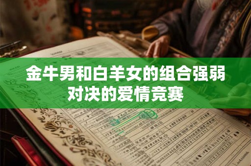 金牛男和白羊女的组合强弱对决的爱情竞赛