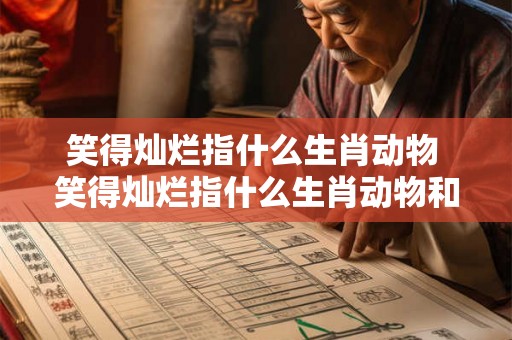 笑得灿烂指什么生肖动物 笑得灿烂指什么生肖动物和动物