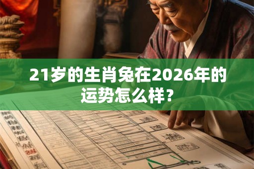 21岁的生肖兔在2026年的运势怎么样？