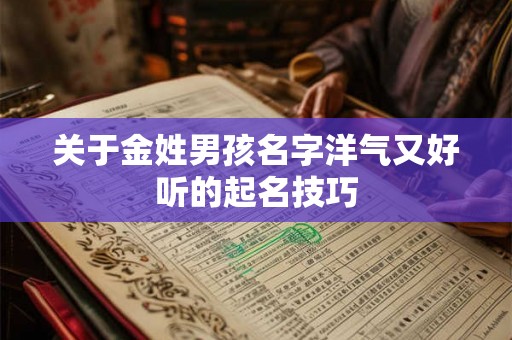 关于金姓男孩名字洋气又好听的起名技巧