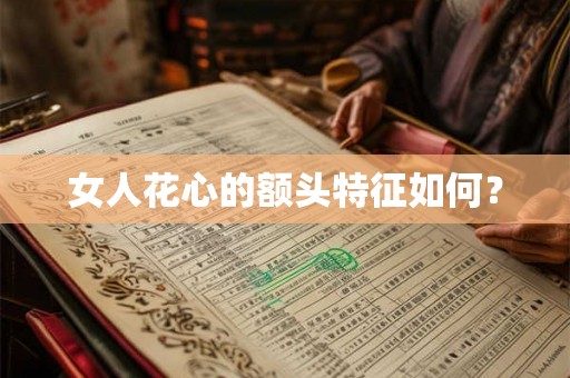 女人花心的额头特征如何？
