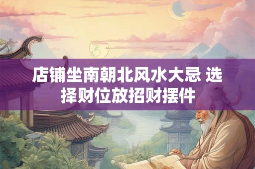店铺坐南朝北风水大忌 选择财位放招财摆件