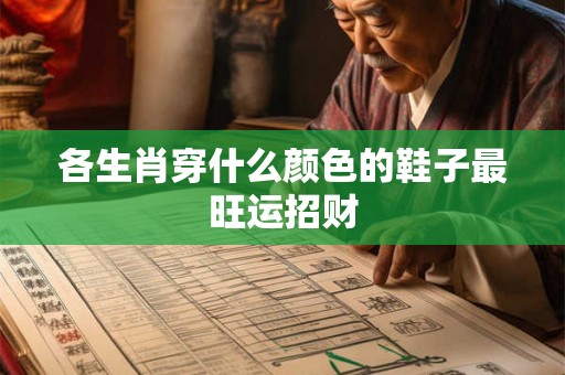 各生肖穿什么颜色的鞋子最旺运招财