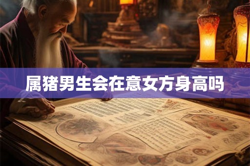 属猪男生会在意女方身高吗