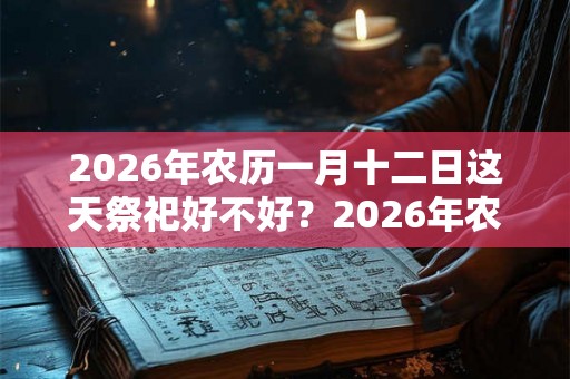2026年农历一月十二日这天祭祀好不好？2026年农历一月祭祀吉日