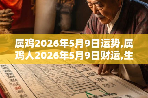 属鸡2026年5月9日运势,属鸡人2026年5月9日财运,生肖鸡2026年5月9日运势
