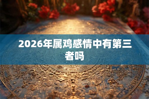 2026年属鸡感情中有第三者吗