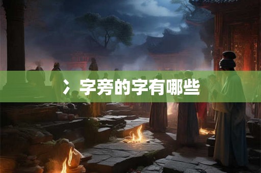 冫字旁的字有哪些