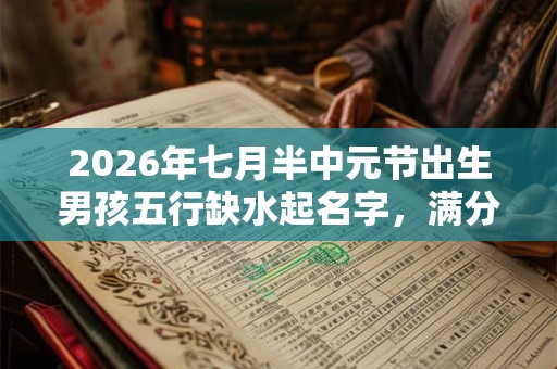 2026年七月半中元节出生男孩五行缺水起名字,满分好运取名 2026年七月半中元节出生男孩五行缺水起名字,满分好运取名