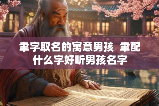 聿字取名的寓意男孩  聿配什么字好听男孩名字