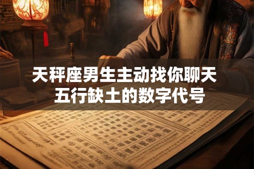 天秤座男生主动找你聊天  五行缺土的数字代号