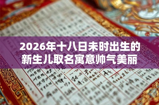 2026年十八日未时出生的新生儿取名寓意帅气美丽