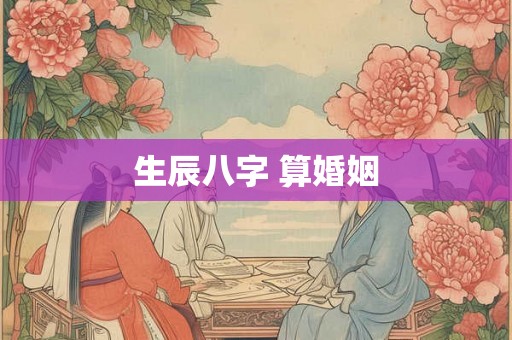 生辰八字 算婚姻