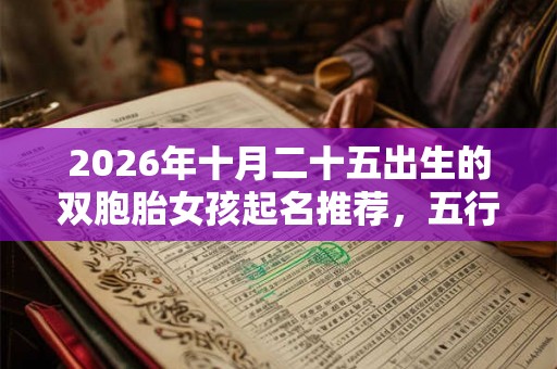 2026年十月二十五出生的双胞胎女孩起名推荐,五行属什么 2026年十月二十五出生的双胞胎女孩起名推荐,五行属什么