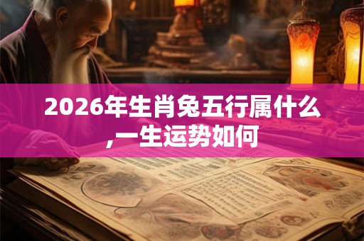 2026年生肖兔五行属什么,一生运势如何