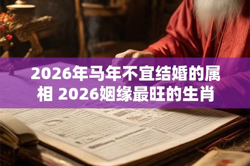 2026年马年不宜结婚的属相 2026姻缘最旺的生肖