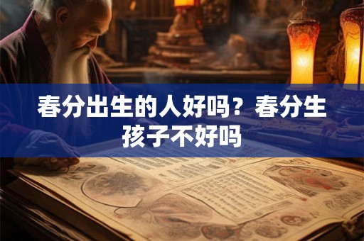 春分出生的人好吗？春分生孩子不好吗