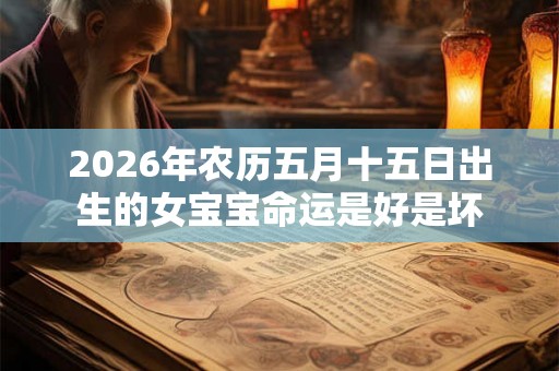 2026年农历五月十五日出生的女宝宝命运是好是坏