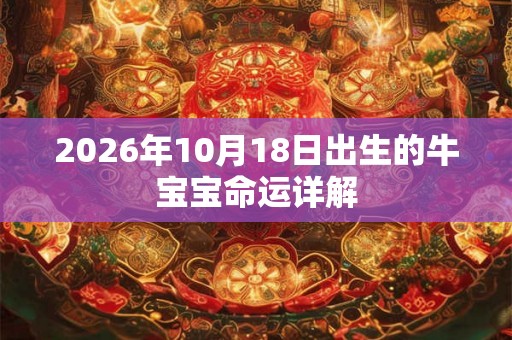 2026年10月18日出生的牛宝宝命运详解 2026年10月18日出生的牛宝宝命运详解