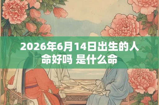 2026年6月14日出生的人命好吗 是什么命 2026年6月14日出生的人命好吗 是什么命