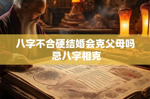 八字不合硬结婚会克父母吗 忌八字相克 八字不合硬结婚会克父母吗 忌八字相克