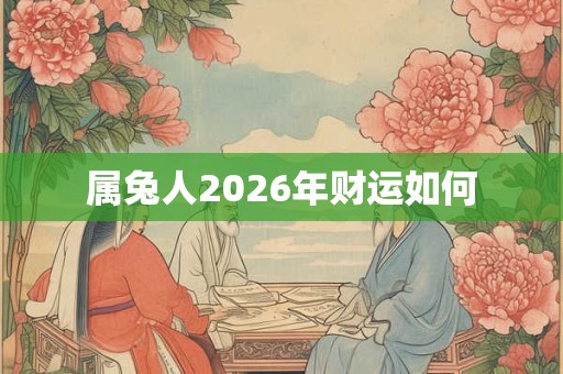 属兔人2026年财运如何