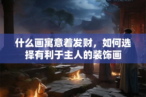 什么画寓意着发财，如何选择有利于主人的装饰画