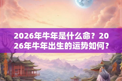 2026年牛年是什么命？2026年牛年出生的运势如何？