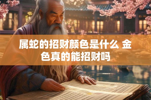 属蛇的招财颜色是什么 金色真的能招财吗