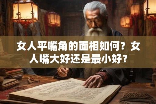 女人平嘴角的面相如何？女人嘴大好还是最小好？
