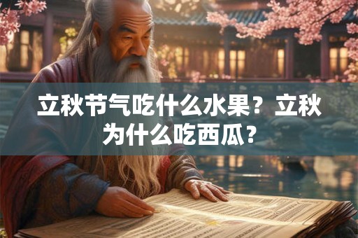 立秋节气吃什么水果?立秋为什么吃西瓜? 立秋节气吃什么水果?立秋为什么吃西瓜?