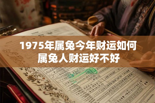 1975年属兔今年财运如何 属兔人财运好不好