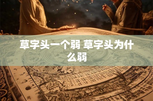 草字头一个弱 草字头为什么弱