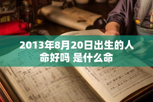 2013年8月20日出生的人命好吗 是什么命