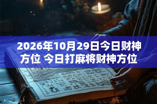 2026年10月29日今日财神方位 今日打麻将财神方位一览表