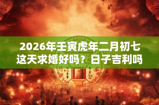 2026年壬寅虎年二月初七这天求婚好吗？日子吉利吗？