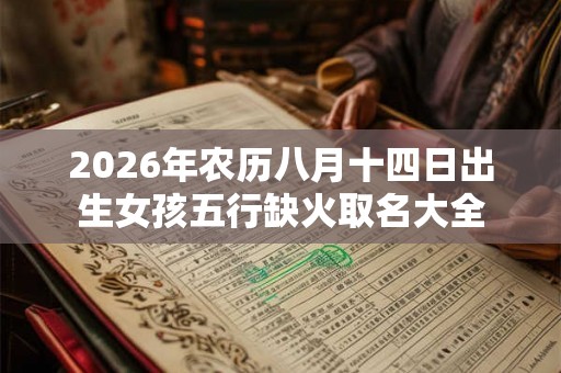 2026年农历八月十四日出生女孩五行缺火取名大全