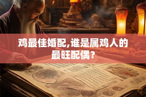 鸡最佳婚配,谁是属鸡人的最旺配偶？