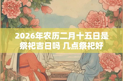 2026年农历二月十五日是祭祀吉日吗 几点祭祀好 2026年农历二月十五日是祭祀吉日吗 几点祭祀好